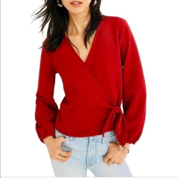 Texture & Thread by madewell Wrap Top - Picture 1 of 4
